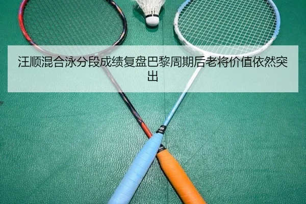 汪顺混合泳分段成绩复盘巴黎周期后老将价值依然突出